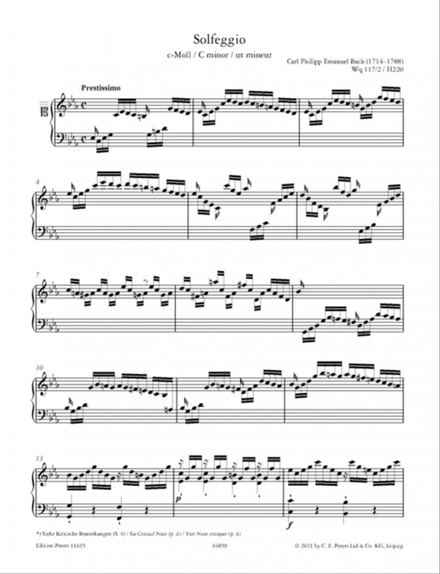 Solfeggio (Solfeggietto) Piano scores gallery preview page 4