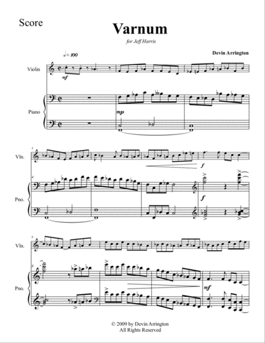 Varnum String Duet scores gallery preview page 1