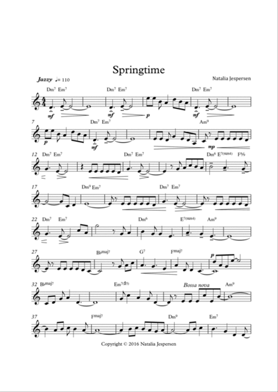Springtime Springtime Piano Solo scores gallery preview page 2