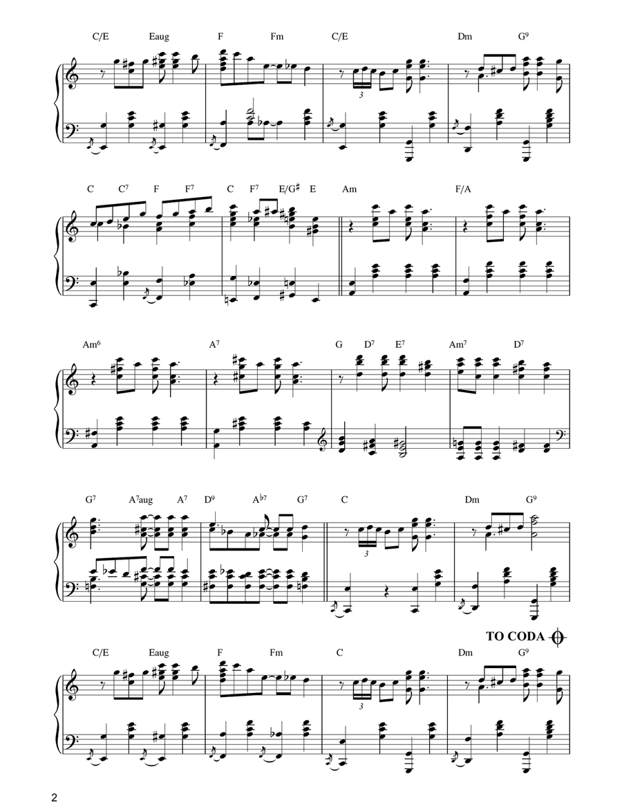 Ain't Misbehavin' Piano Solo scores gallery preview page 2