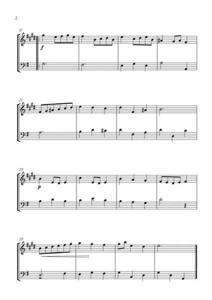 Minuet in G Major (BWV Anh. 114) (for Alto Sax and Cello) image number null
