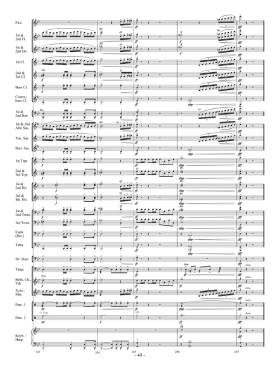 Sea Song Fantasy Sea Song Fantasy Concert Band scores gallery preview page 39