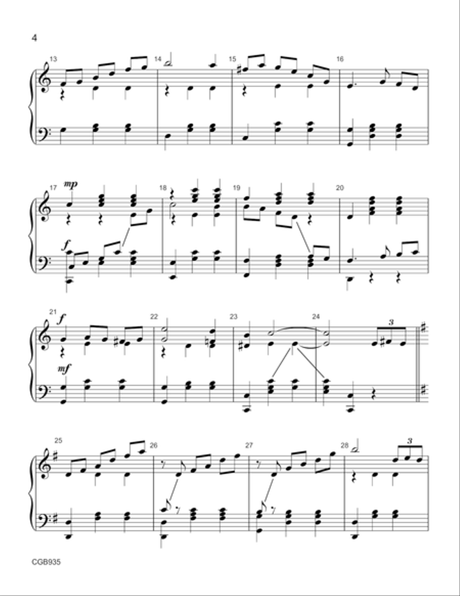 Springs of Joy [Waltz in C] Handbell Choir scores gallery preview page 3