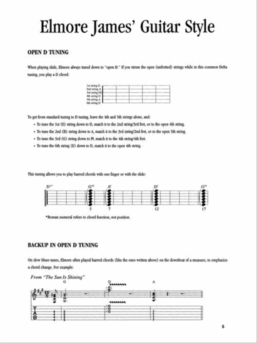 Elmore James – Master of the Electric Slide Guitar Electric Guitar scores gallery preview page 6
