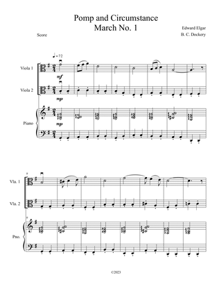 Pomp and Circumstance (Viola Duet with Piano Accompaniment)