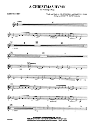 A Christmas Hymn: 2nd B-flat Trumpet
