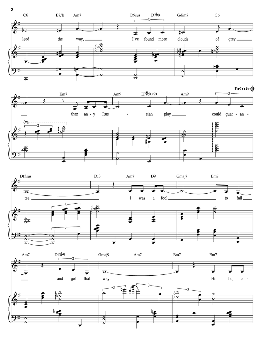 But Not For Me Piano, Vocal scores gallery preview page 2