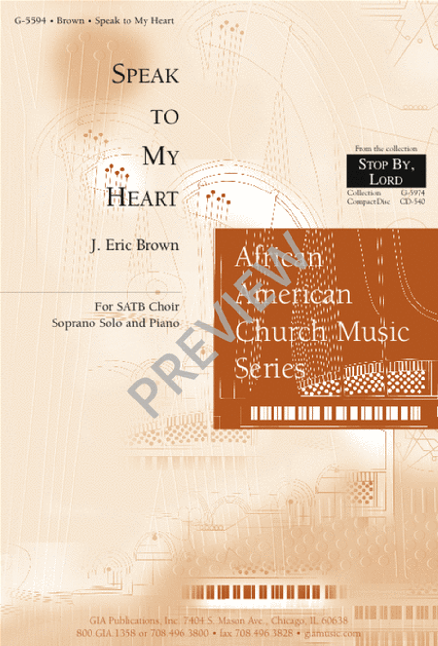Speak to My Heart 4-Part scores gallery preview page 1