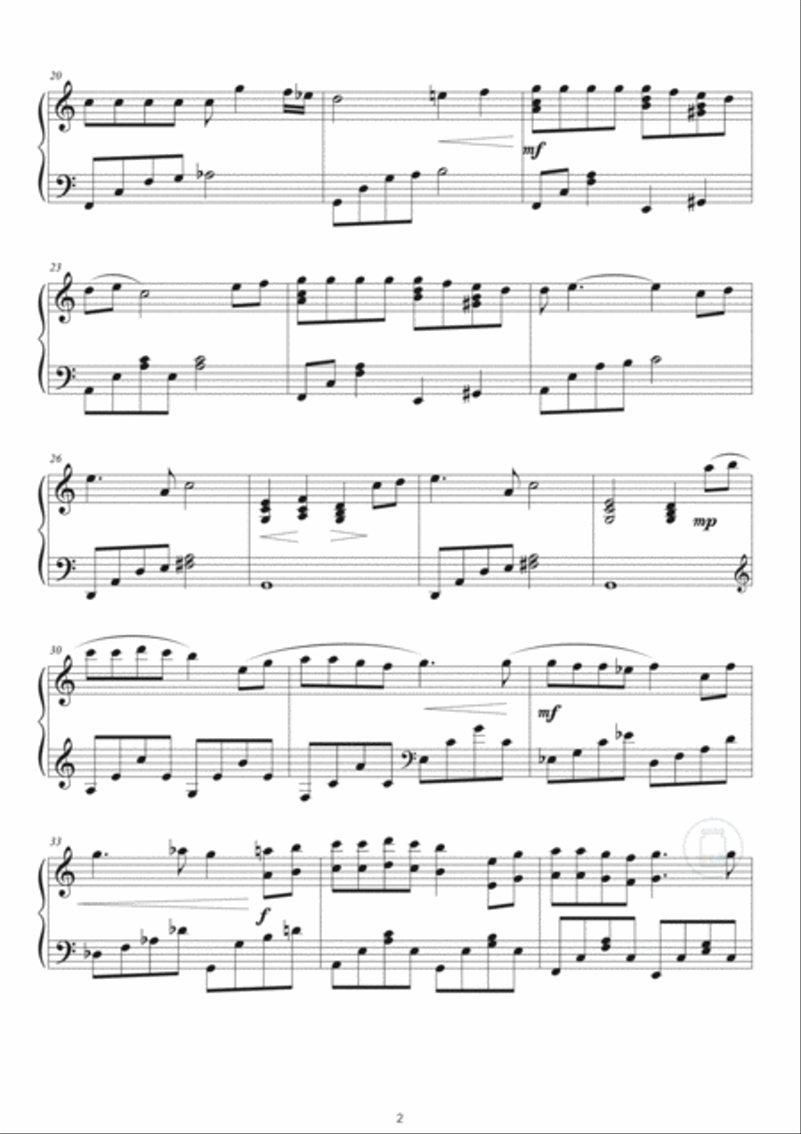 One Summer's Day One Summer's Day Piano Solo scores gallery preview page 2