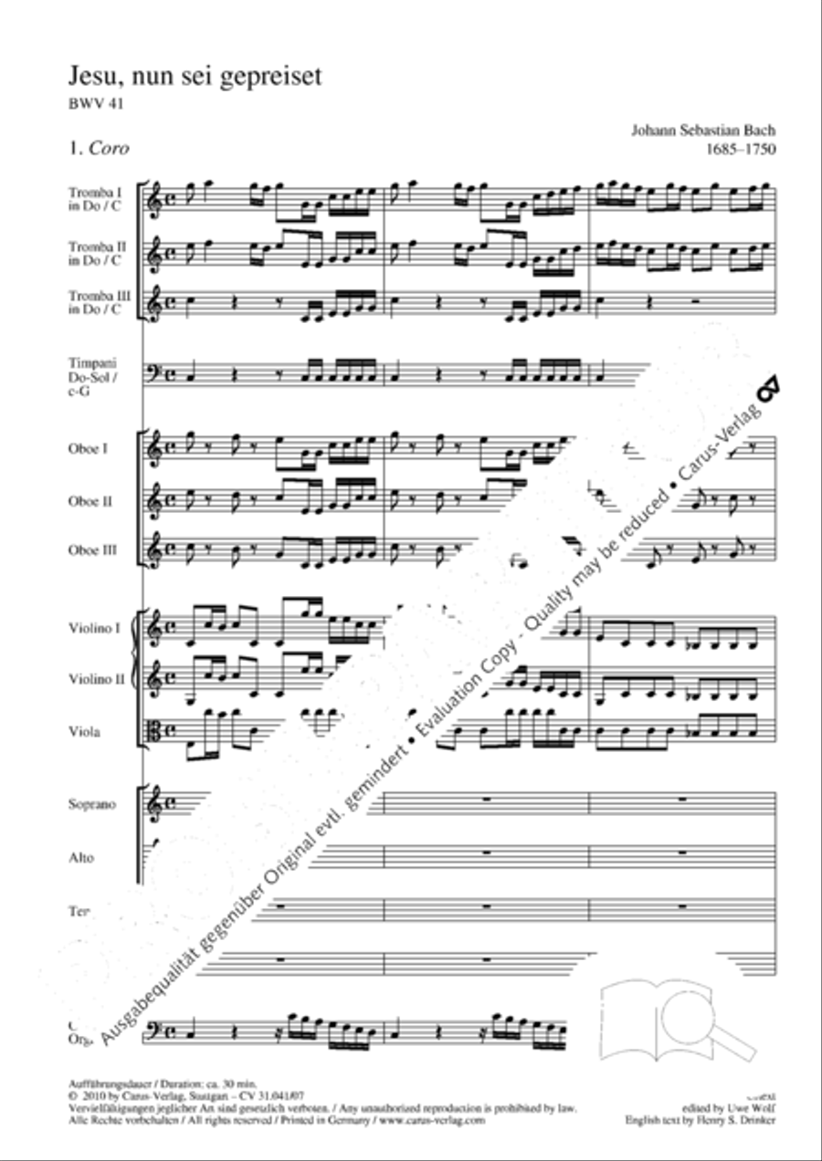 O Lord, we come to praise thee 4-Part scores gallery preview page 7