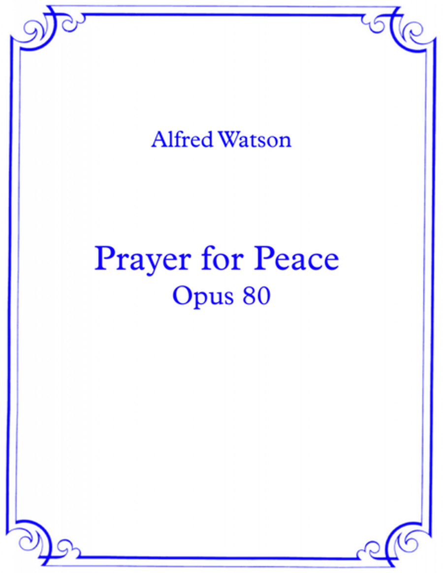 Prayer for Peace Opus 80 image number null