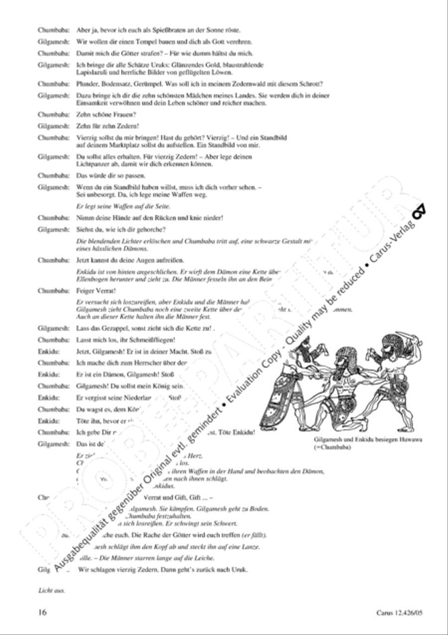 Gilgamesh - Konig von Uruk 3-Part scores gallery preview page 17