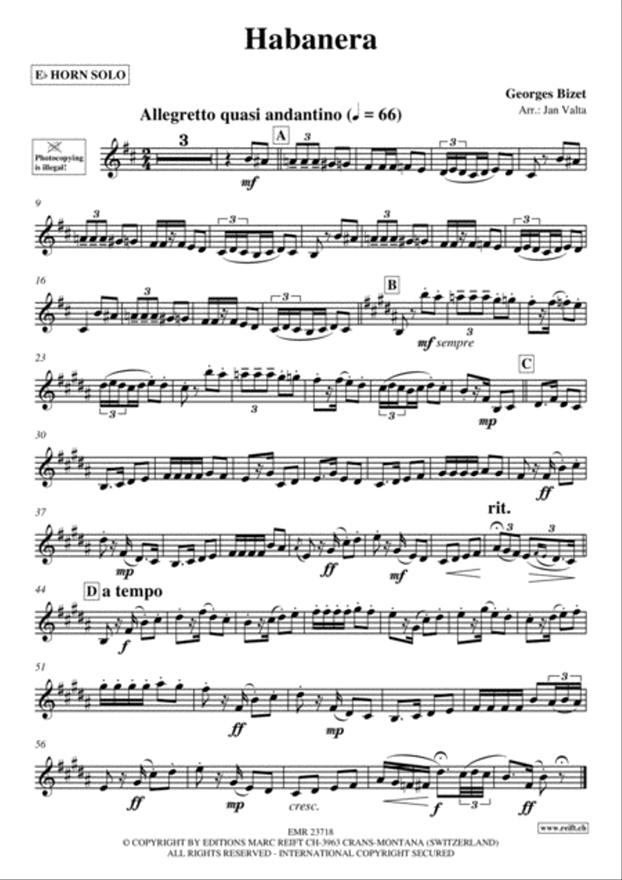 Habanera Horn scores gallery preview page 2