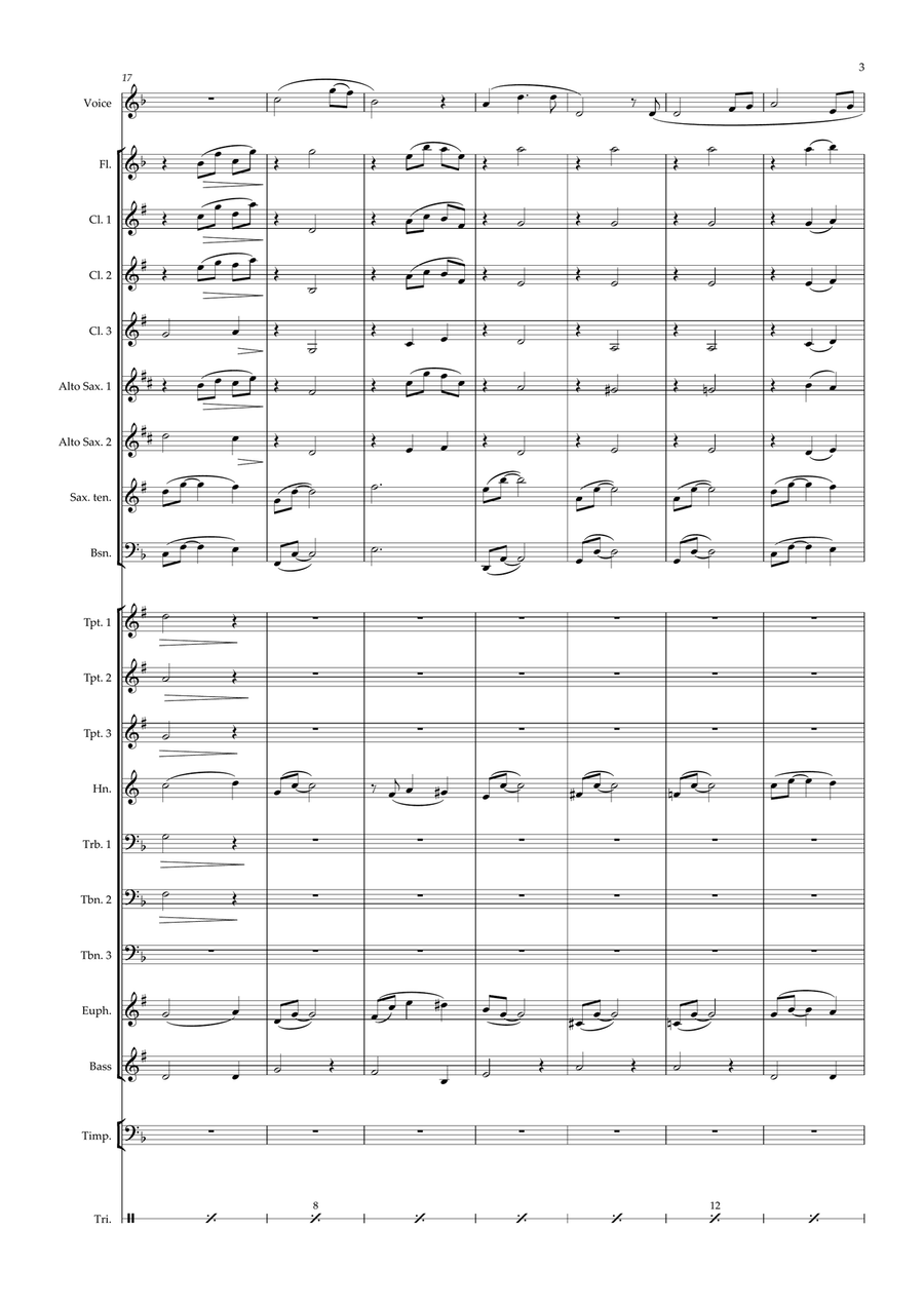 Amar Pelos Dois Concert Band scores gallery preview page 3