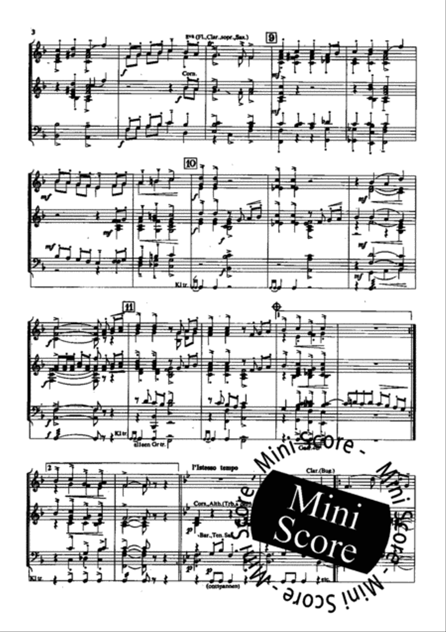 4 Bagatellen Fanfare Band scores gallery preview page 6