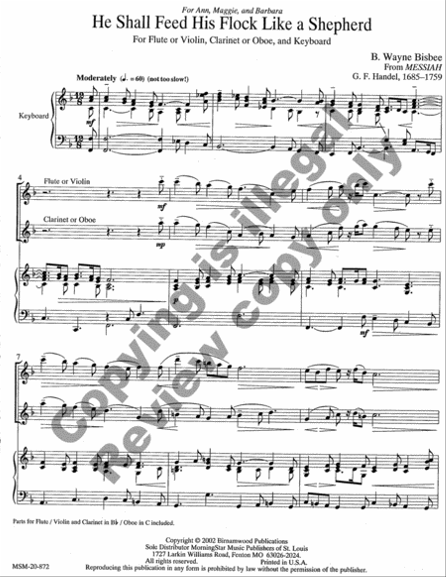 Two for Two Plus Keyboard Clarinet scores gallery preview page 8