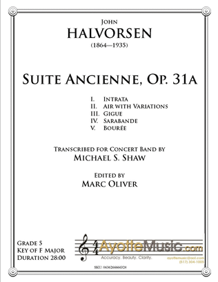 Suite Ancienne to the Memory of Ludvig Holberg, Op. 31