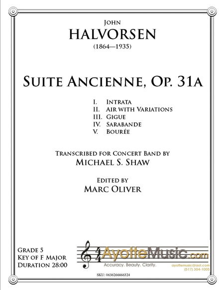 Suite Ancienne to the Memory of Ludvig Holberg, Op. 31 image number null