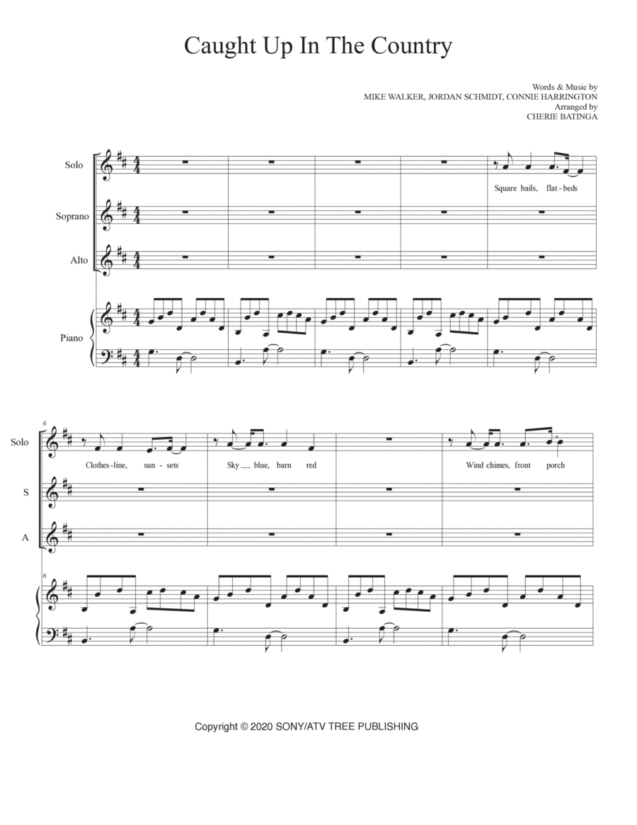 Caught Up In The Country Caught Up In The Country SA scores gallery preview page 1