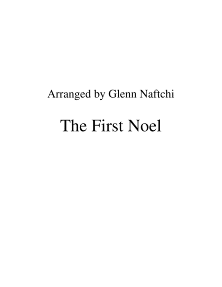 The First Noel Piano Solo scores gallery preview page 1