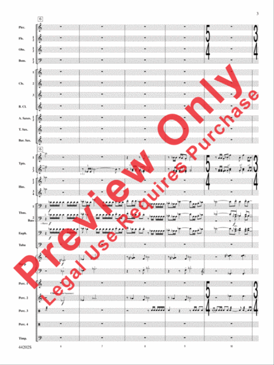 A Celebration Overture Concert Band scores gallery preview page 4