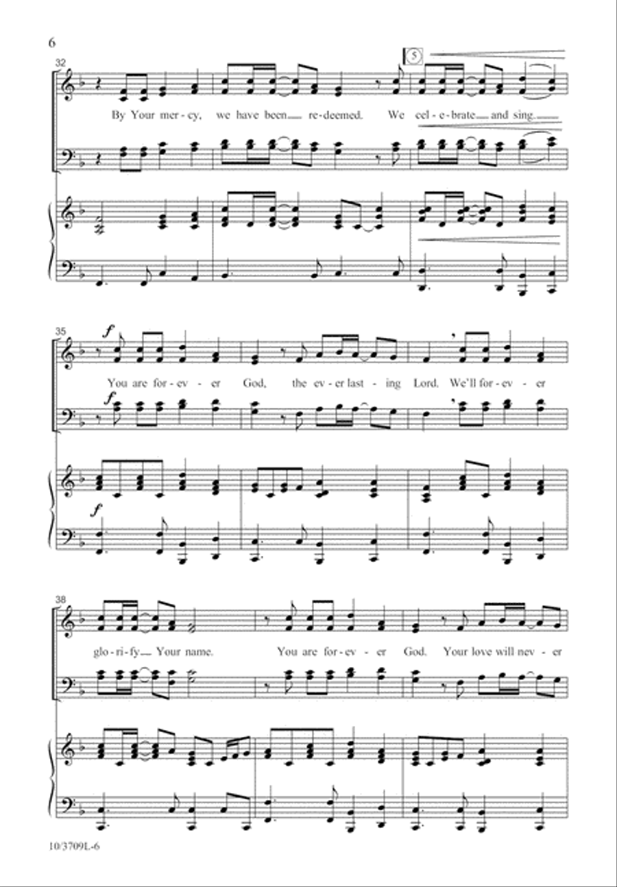 You Are Forever God You Are Forever God 4-Part scores gallery preview page 6