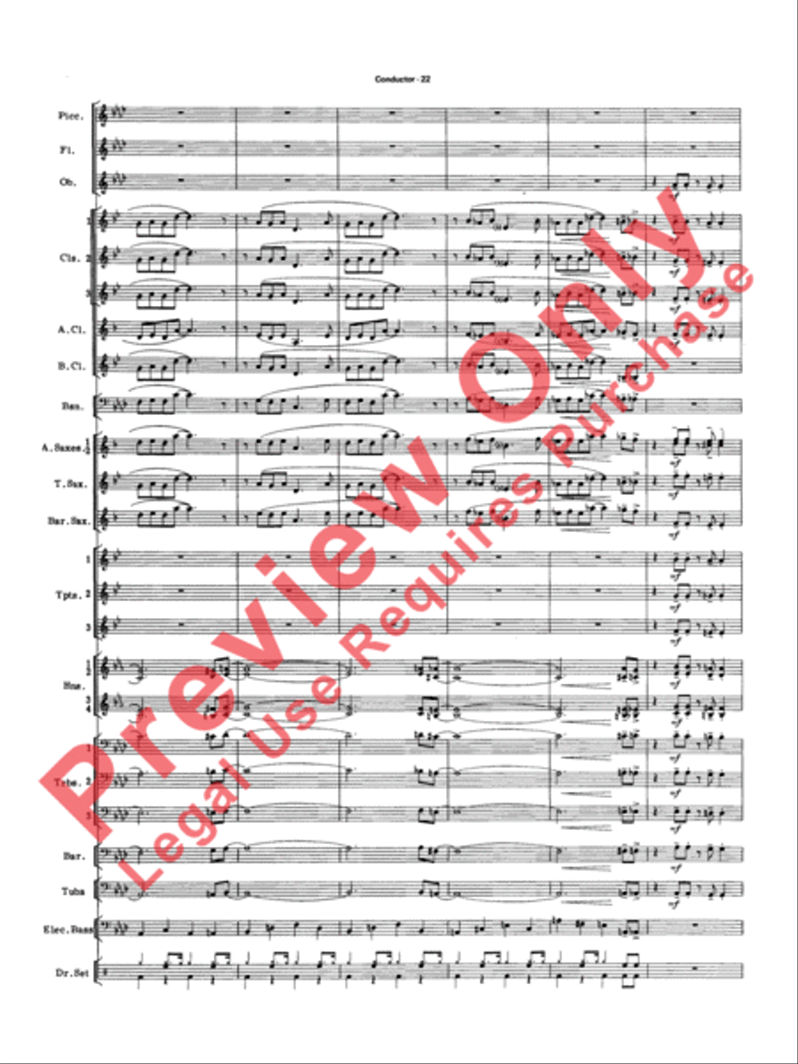 Big Band Spectacular Concert Band scores gallery preview page 25