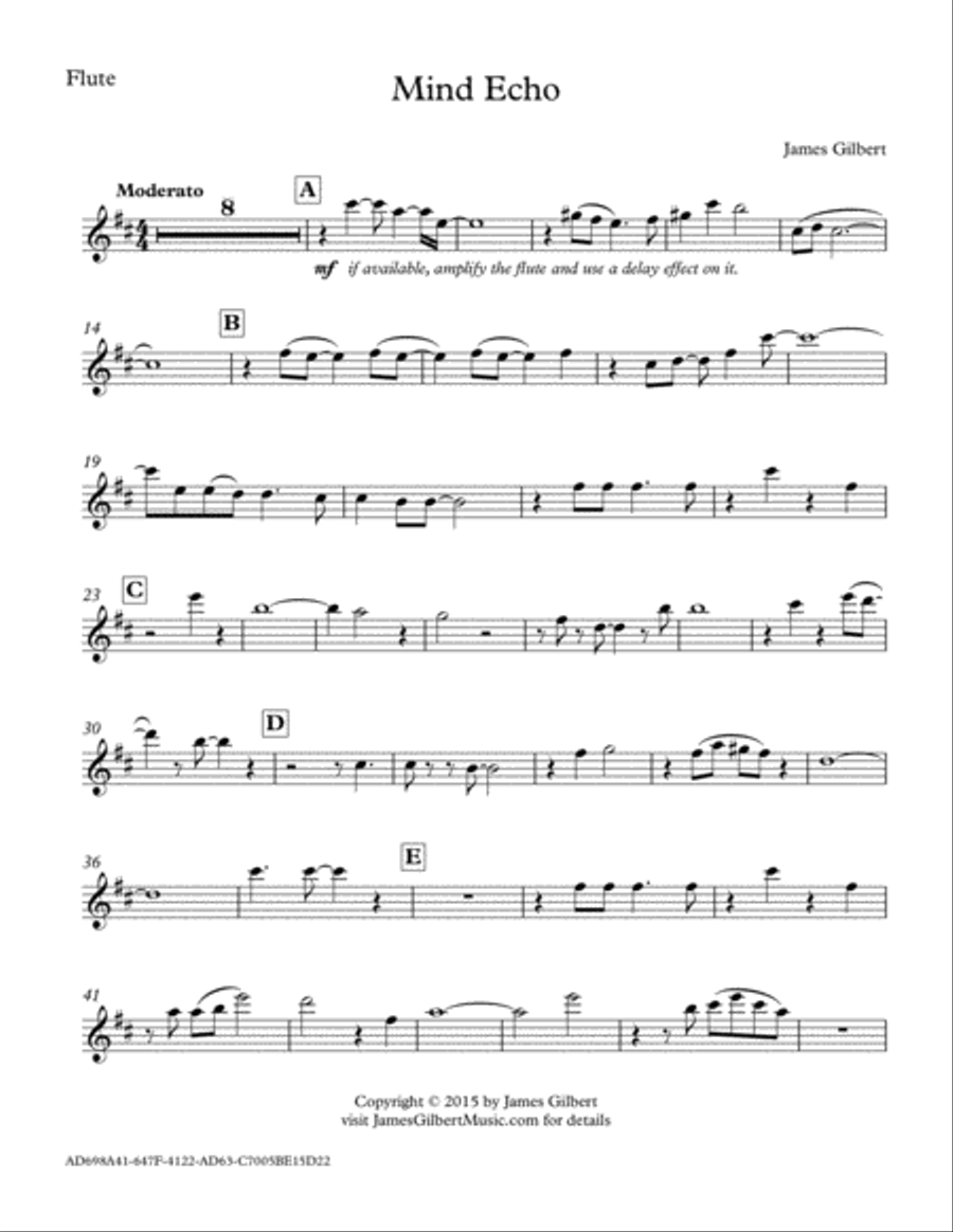 Mind Echo Flute Solo scores gallery preview page 6