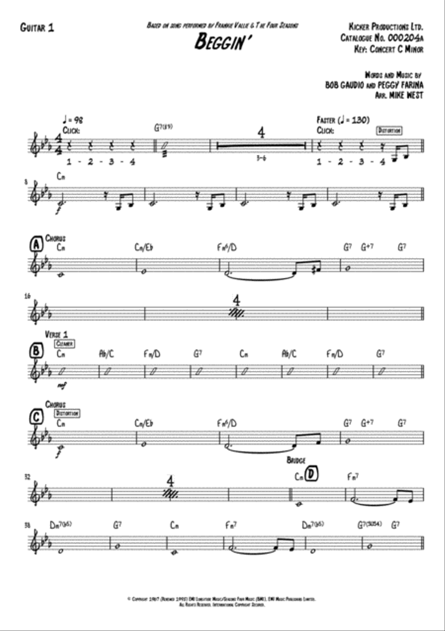 Beggin' Small Ensemble scores gallery preview page 2