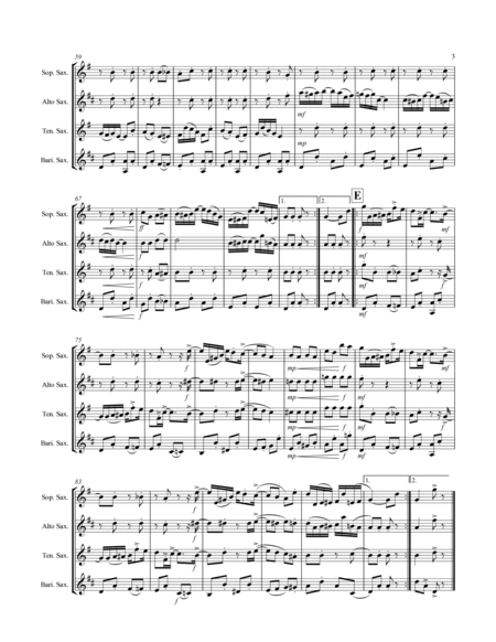 Joplin - “Something Doing” (for Saxophone Quartet SATB) image number null