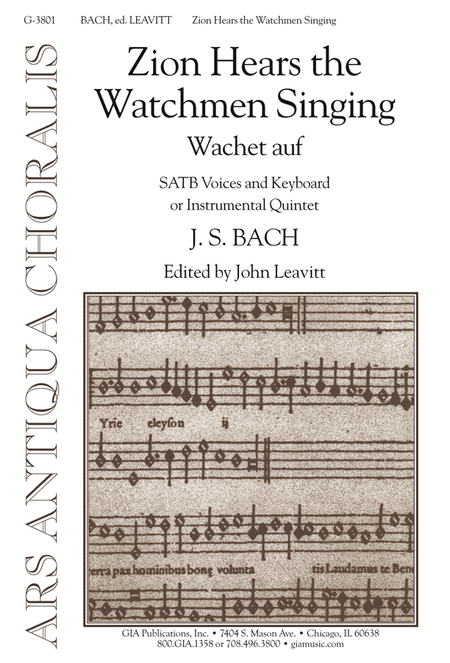 Zion Hears the Watchmen Singing (Wachet auf / from Cantata 140)