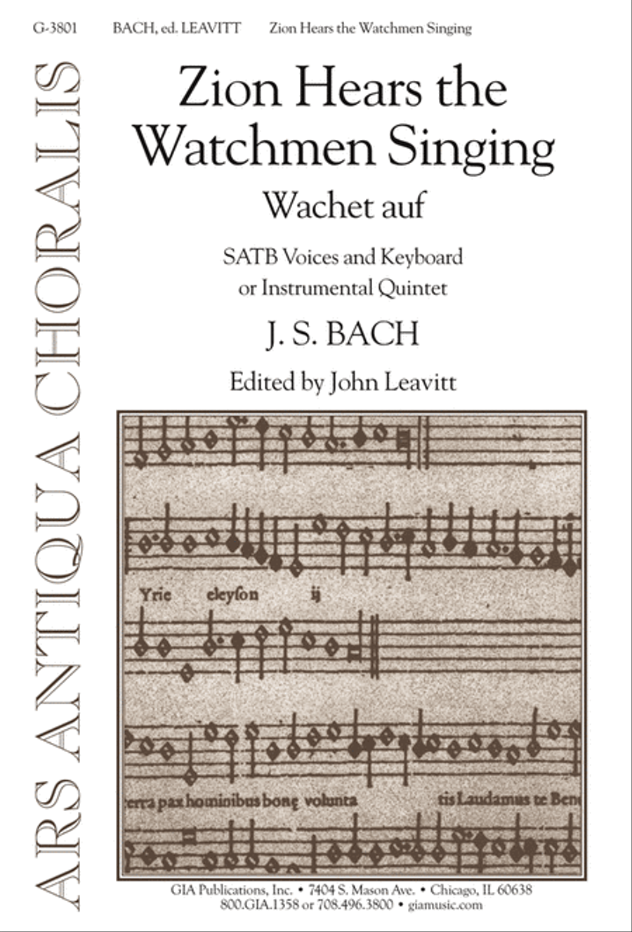 Zion Hears the Watchmen Singing 4-Part scores gallery preview page 1