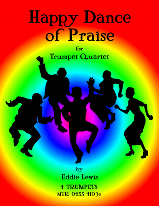 Book cover for Happy Dance of Praise for Trumpet Quartet