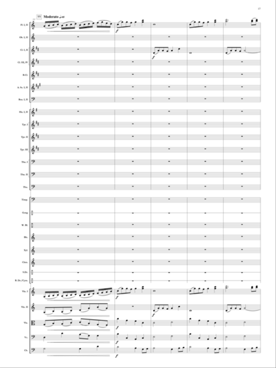 Elegy for Remembrance (September 11, 2001) Orchestra scores gallery preview page 18