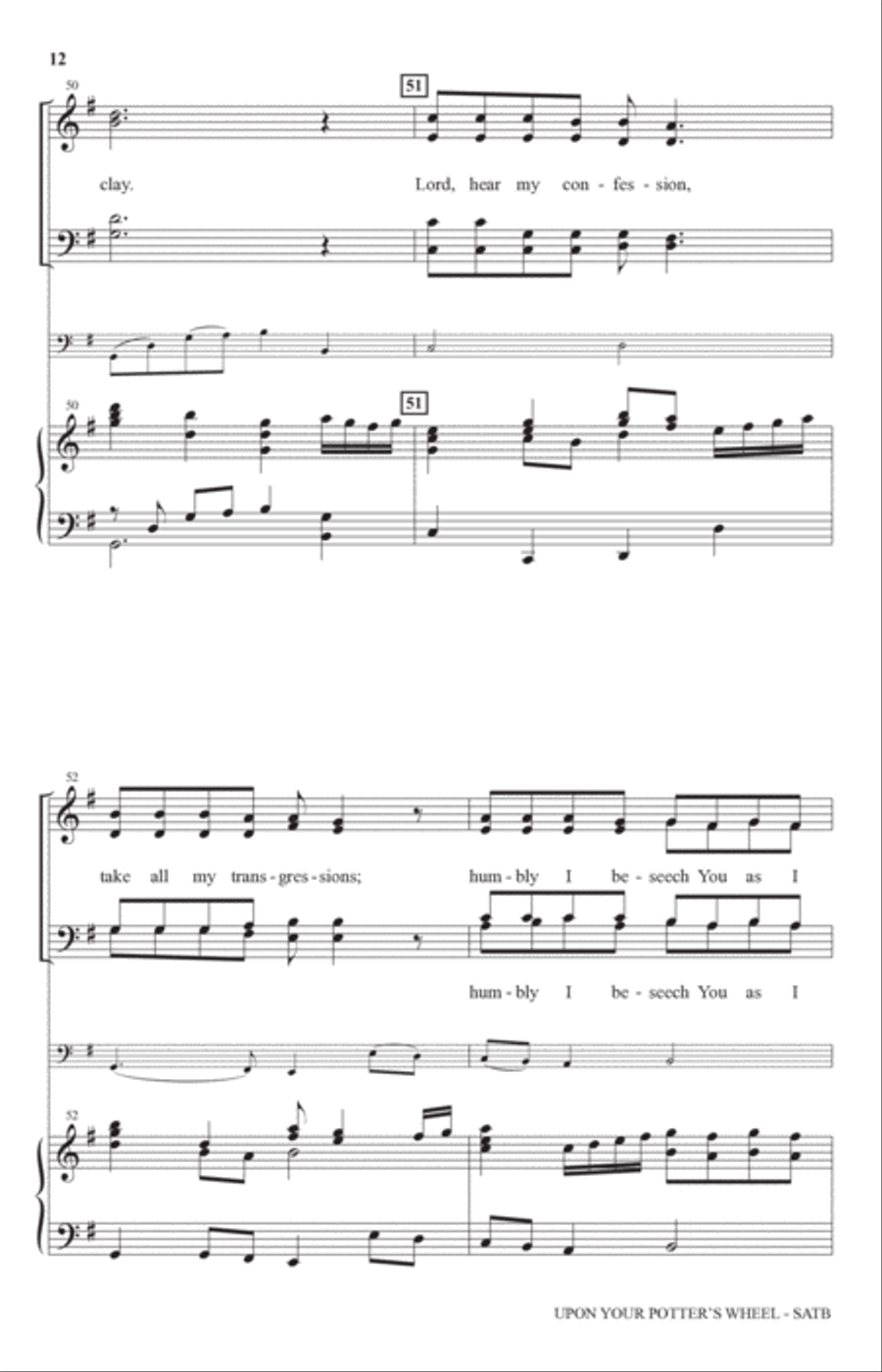 Upon Your Potter's Wheel Upon Your Potter's Wheel 4-Part scores gallery preview page 11