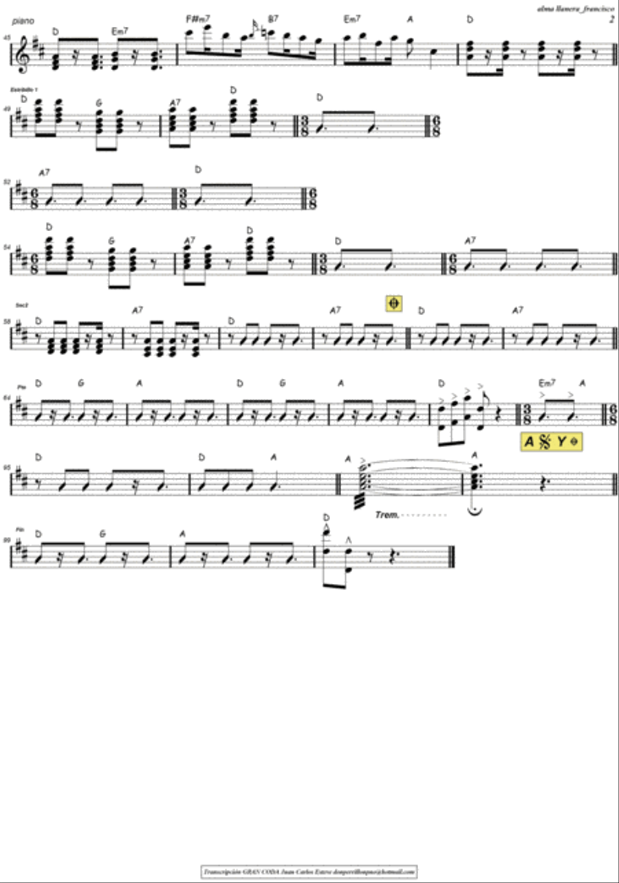 Alma Llanera Acoustic Guitar scores gallery preview page 2