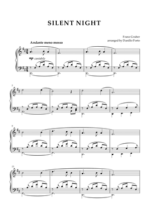 Book cover for Silent Night - Piano Score