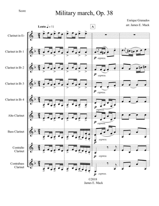 Military march, op.38