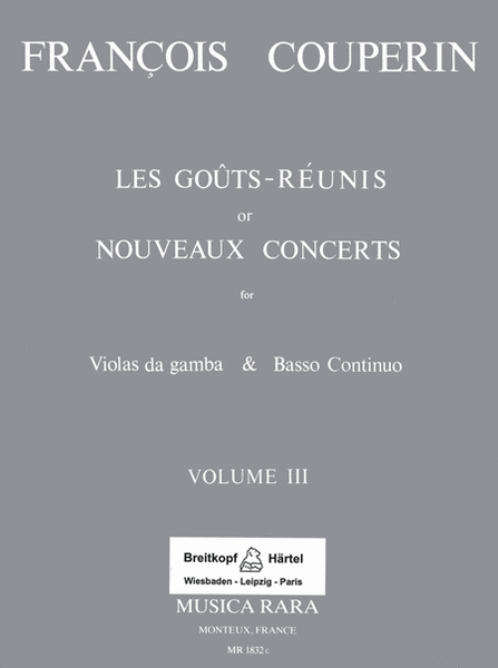 Les Gouts Reunis ou Nouveaux Concerts