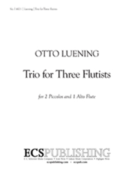 Trio For Flute, Violin And Piano (Score And Parts)