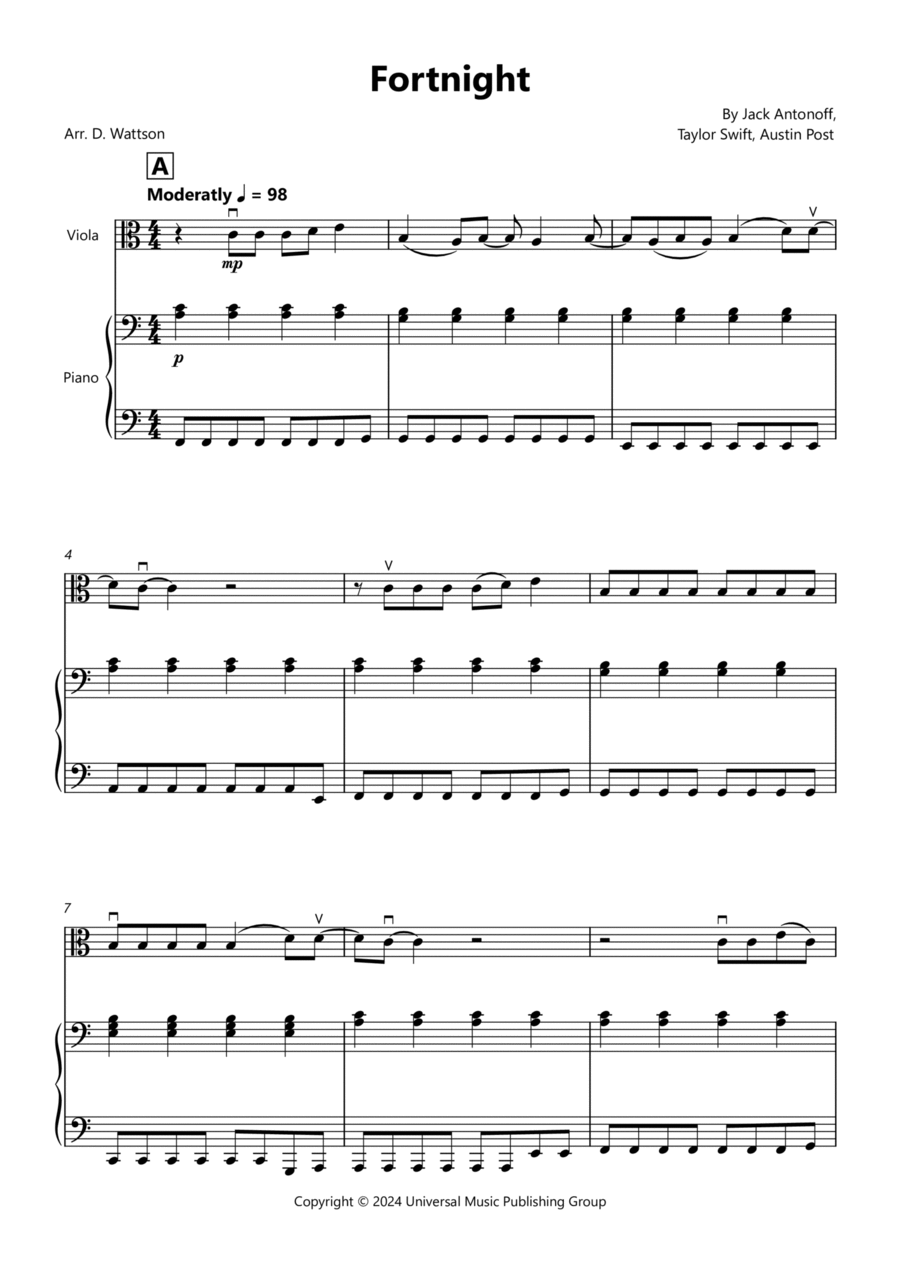 Fortnight Chamber Music scores gallery preview page 1