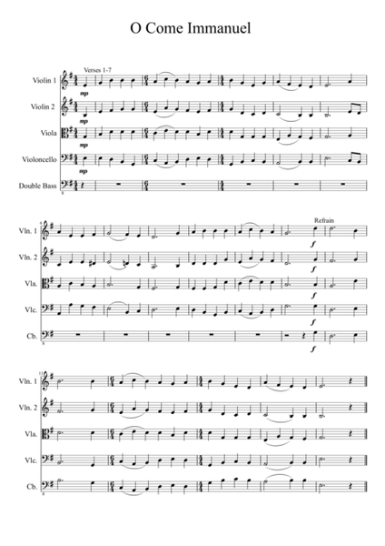 O Come Immanuel (String Orchestra)