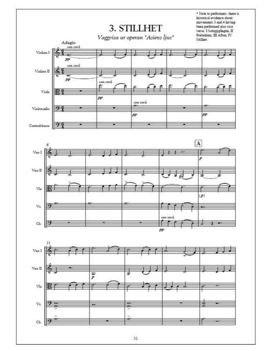 Orchestral suite Sunrise - Study score Orchestra scores gallery preview page 4