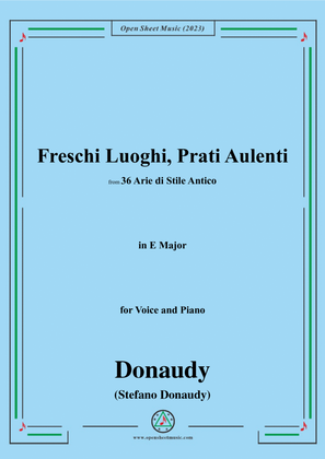 Donaudy-Freschi Luoghi,Prati Aulenti,in E Major