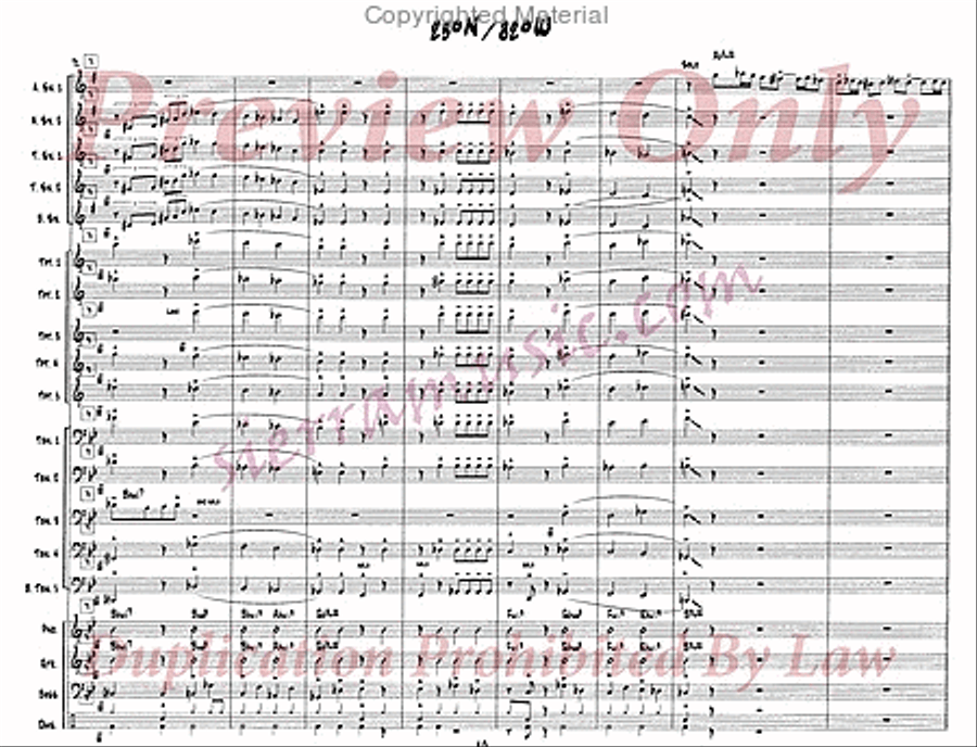 23 degrees N 82 degrees W Jazz Ensemble scores gallery preview page 11
