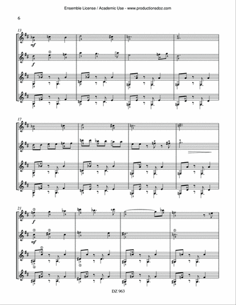 Toots Ballade / Toots Valse Guitar Ensemble scores gallery preview page 6