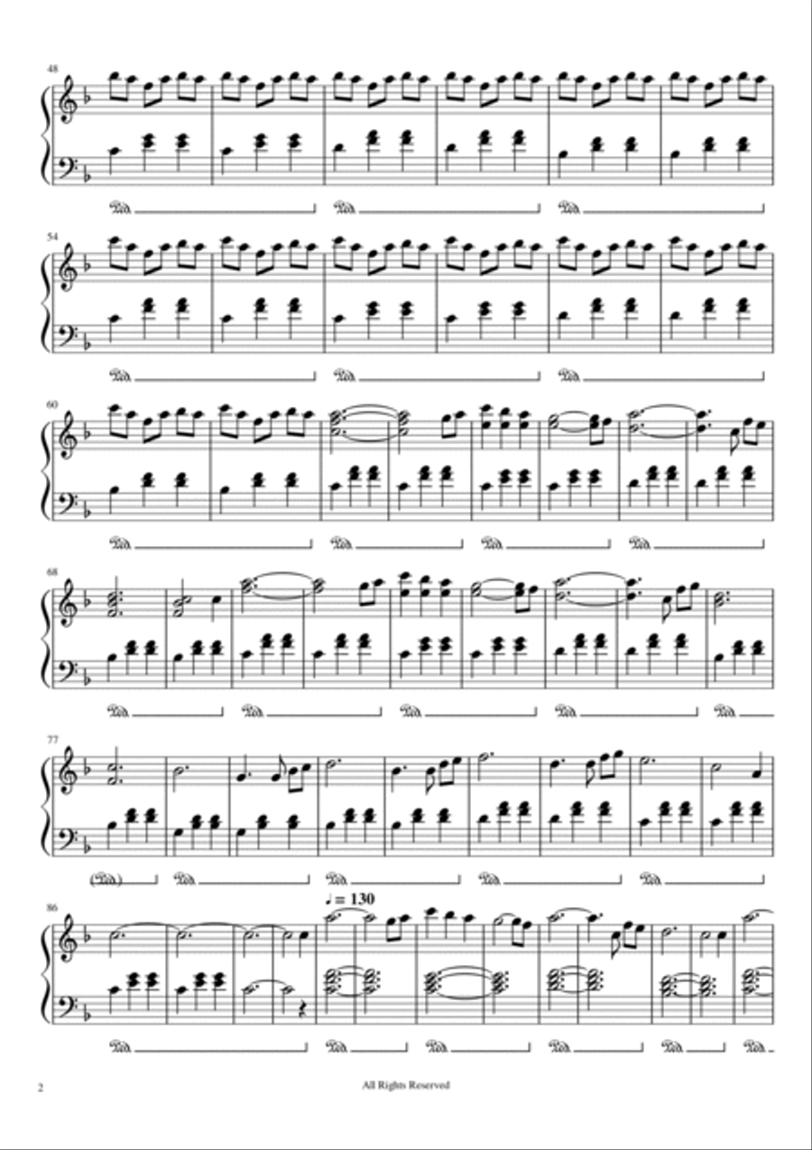 Flower’s Song Piano Solo scores gallery preview page 2