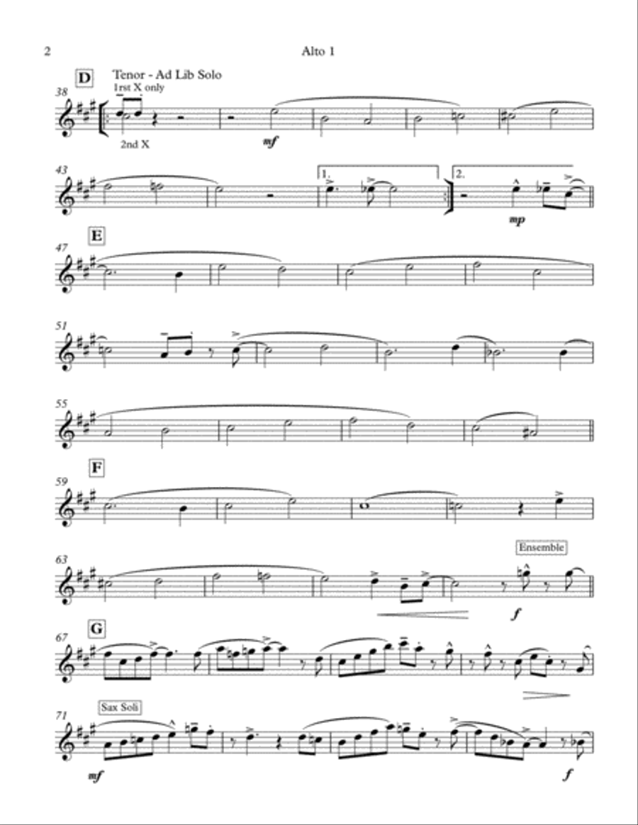 The Best of Friends - Tenor Solo with Jazz Ensemble. Jazz Ensemble scores gallery preview page 5
