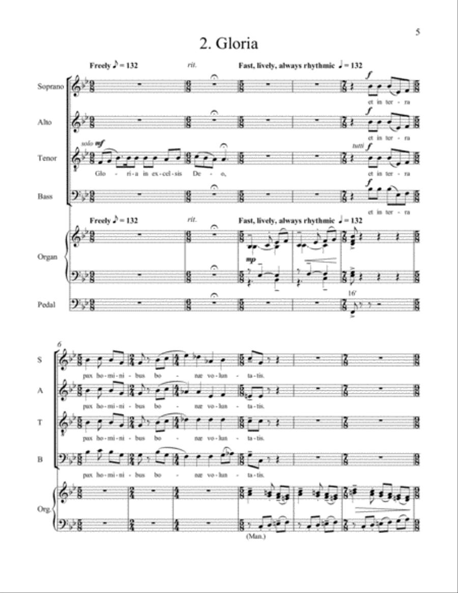 Missa Brevis 4-Part scores gallery preview page 5