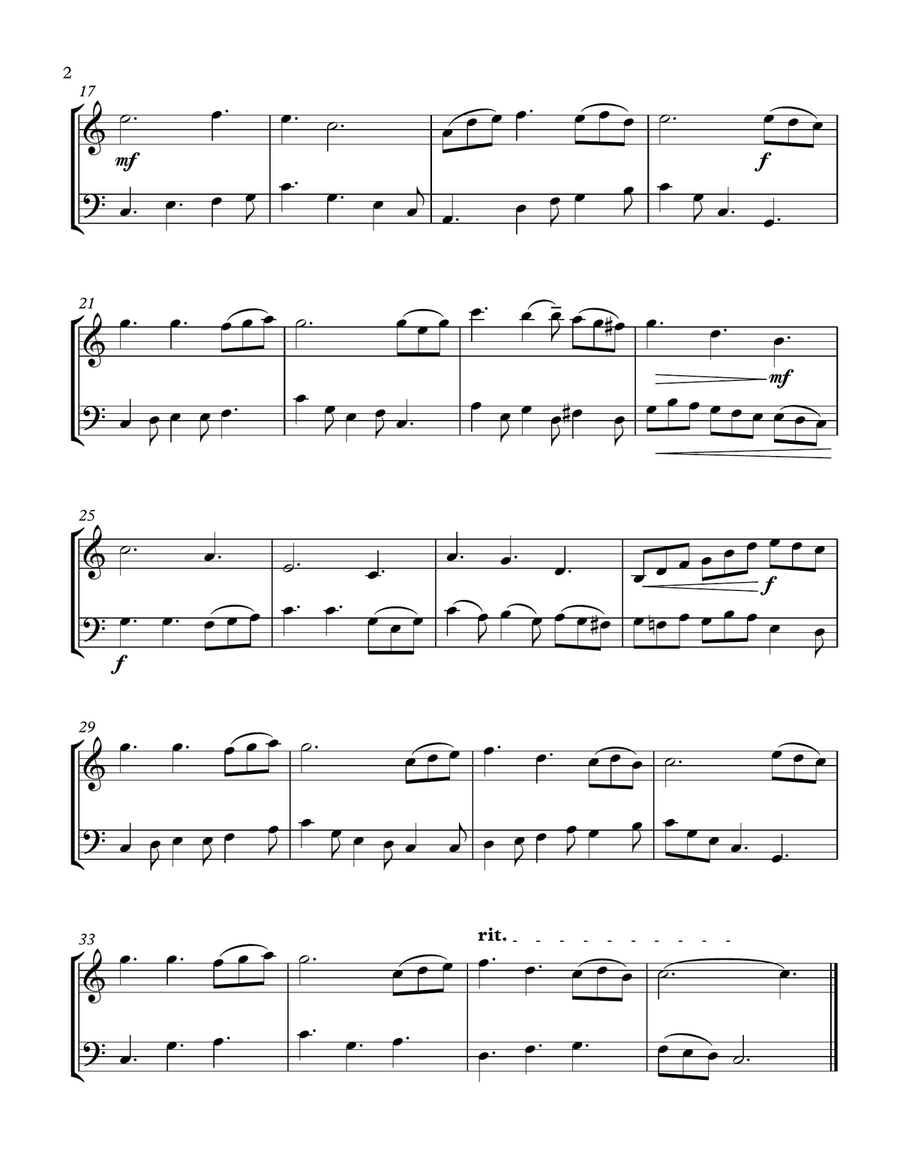 Blessed Assurance Violin-Cello Duet String Duet scores gallery preview page 2